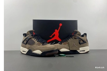 Brown AJ4-882335 Air Retro Jordan 4 Travis Scott x 1025